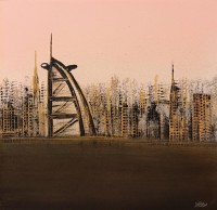 Irtiza Kazmi, 18 x 18 inches, Acrylics on Canvas, Landscape Painting, AC-IRTK-045